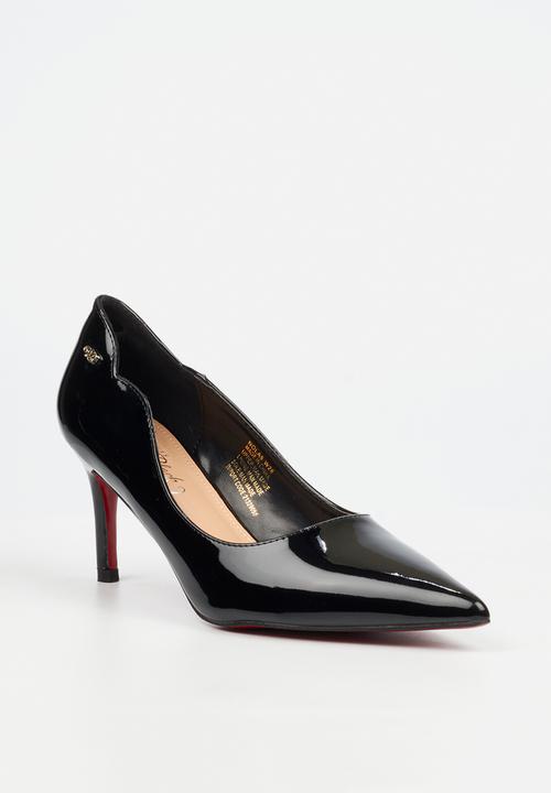 Miss Black - Nola 5 scallow low heel - black
