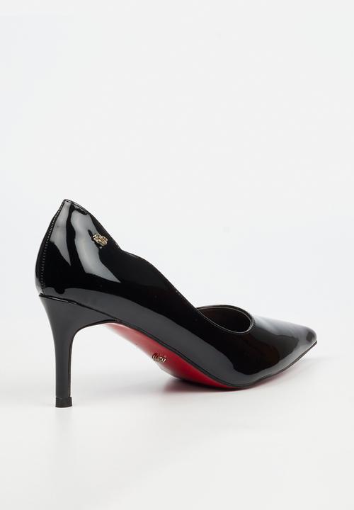 Miss Black - Nola 5 scallow low heel - black