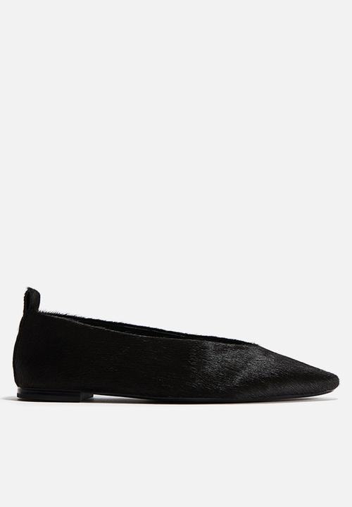 H&M - Leather ballet pumps - dark brown 