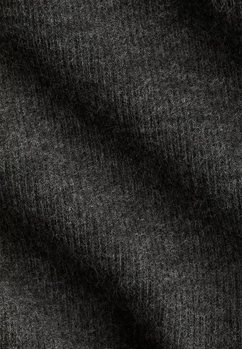 H&M - Knitted top - dark grey marl 