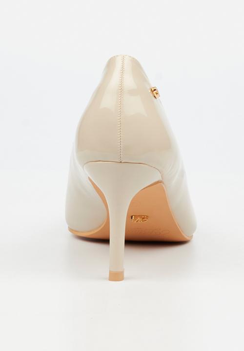 Miss Black - Nola 5 scallow low heel - bone