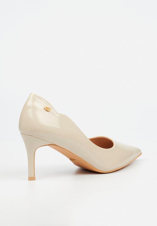 Miss Black - Nola 5 scallow low heel - bone