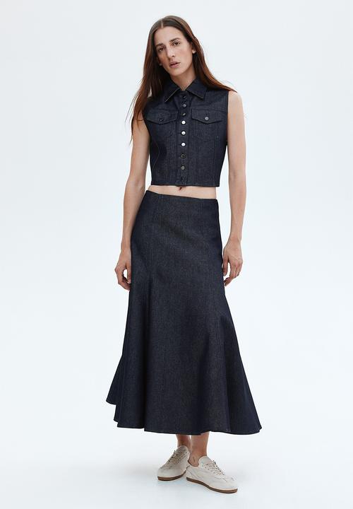 H&M - Denim gilet - dark denim blue