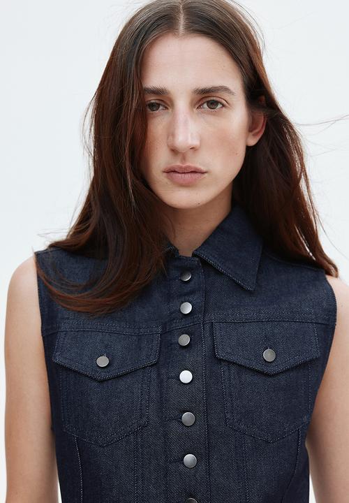 H&M - Denim gilet - dark denim blue