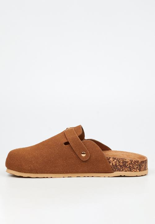Viabeach - Qork 12 cork buckle slipper - brown