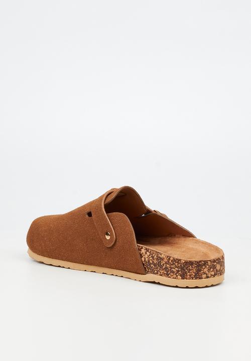 Viabeach - Qork 12 cork buckle slipper - brown