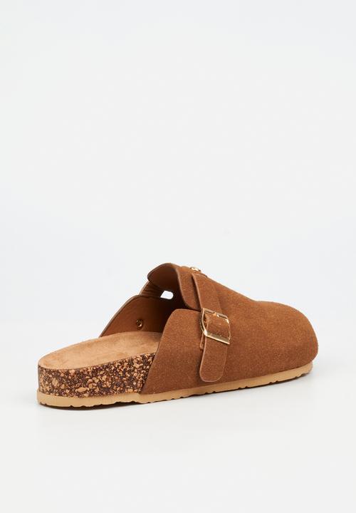 Viabeach - Qork 12 cork buckle slipper - brown
