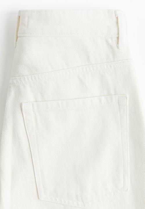 H&M - Straight high jeans - white