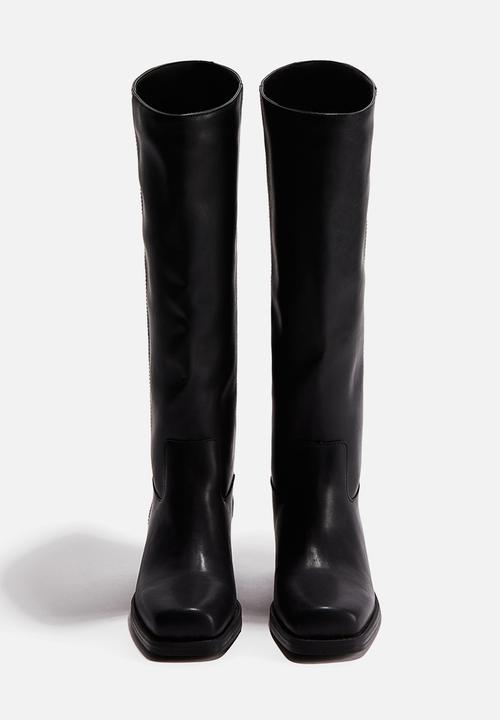 H&M - Knee-high biker boots - black