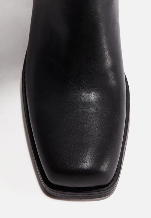 H&M - Knee-high biker boots - black