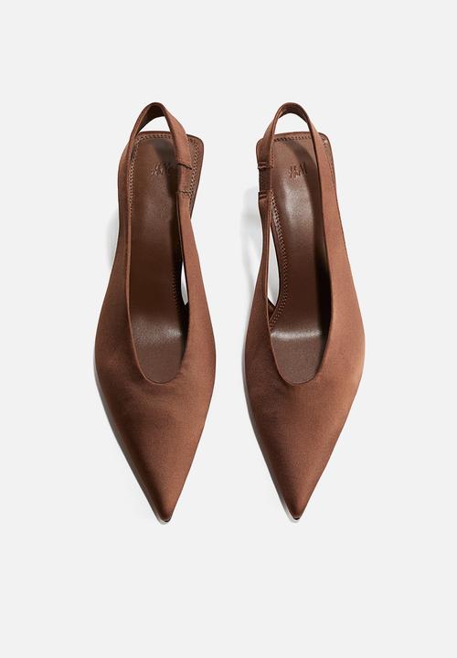 H&M - Pointed slingbacks - dark brown