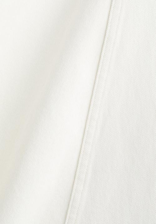 H&M - A-line denim skirt - white