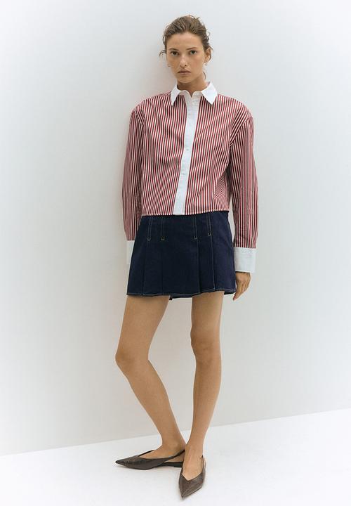 H&M - Pleated skort - blue