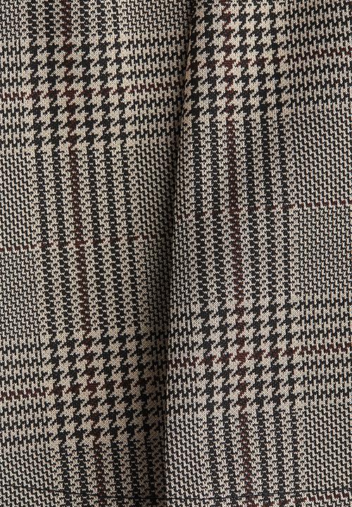 H&M - Waisted top - dark brown/checked