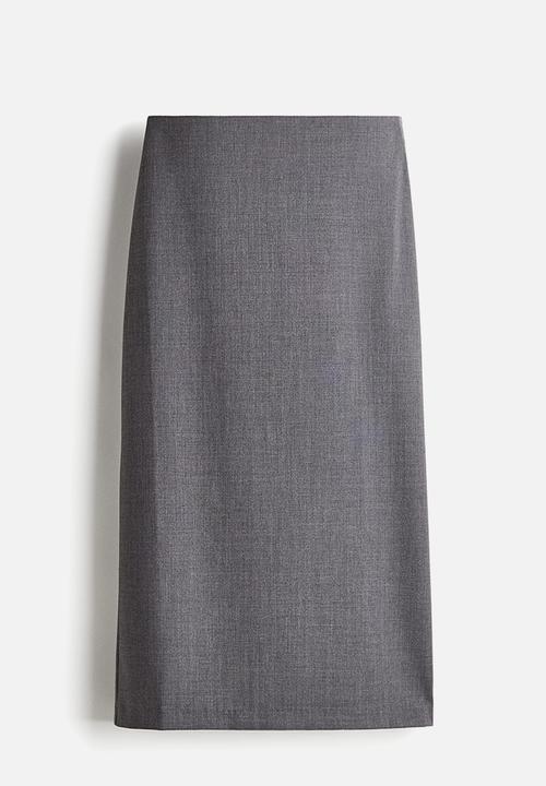 H&M - Pencil skirt - grey marl