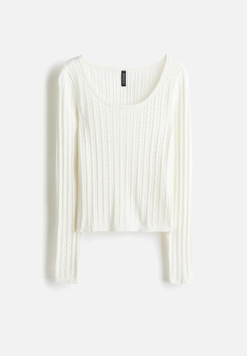 H&M - Cable-knit jumper - white