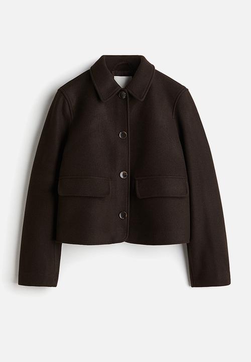 H&M - Collared jacket - dark brown