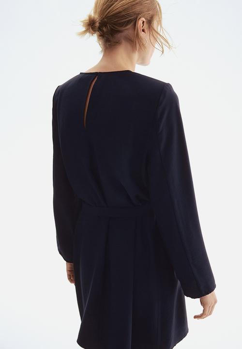 H&M - Tie-belt dress - blue