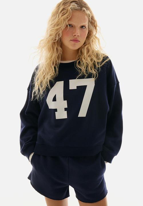 H&M - Oversized sweatshirt - navy blue 47