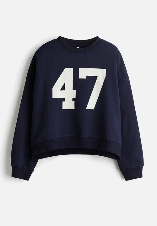 H&M - Oversized sweatshirt - navy blue 47