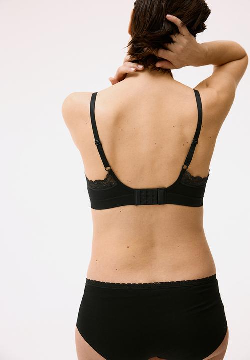 H&M - Mama 2-pack padded nursing bras - light pink & black