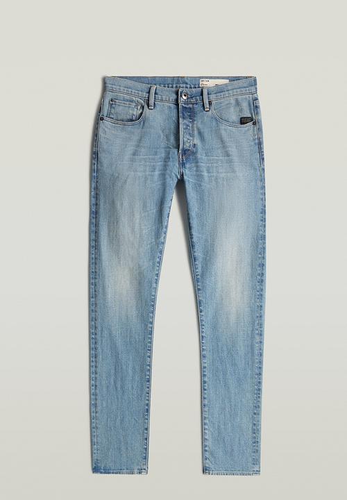 G-STAR - 3301 Slim - Vintage Patina Blue
