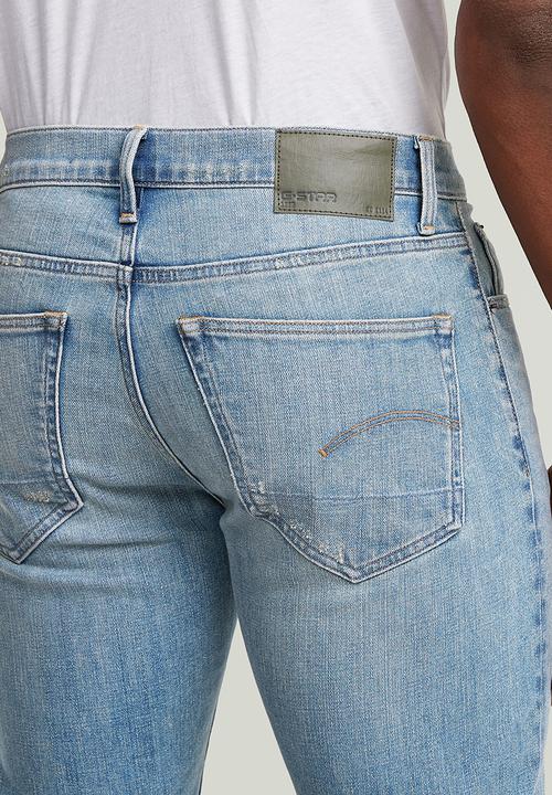 G-STAR - 3301 Slim - Vintage Patina Blue