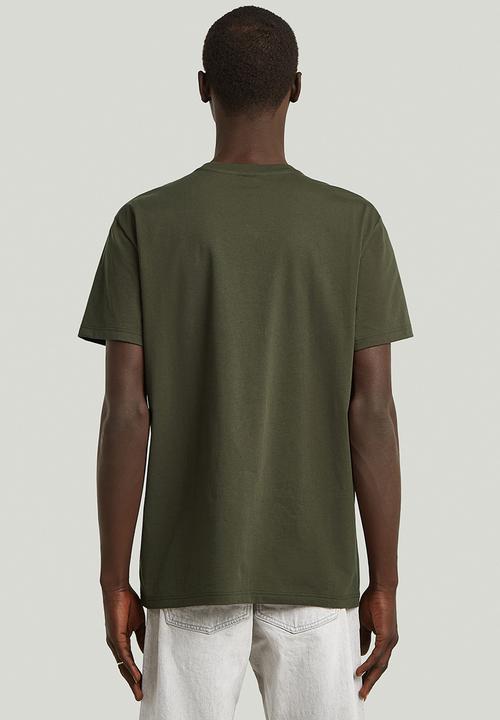 G-STAR - Base-S V T short sleeve - Asfalt