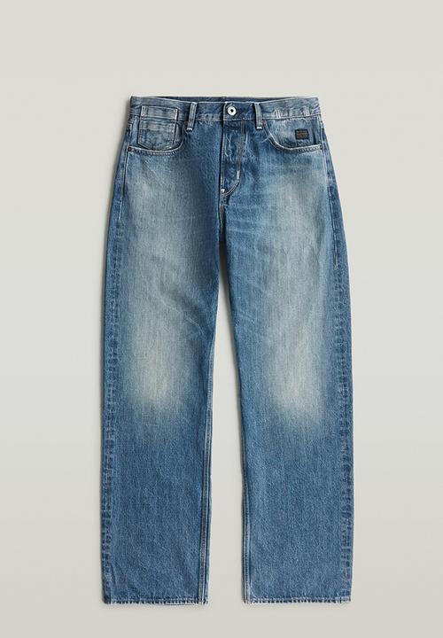 G-STAR - Deeggie Relaxed Straight - Antique Faded Patina Blue