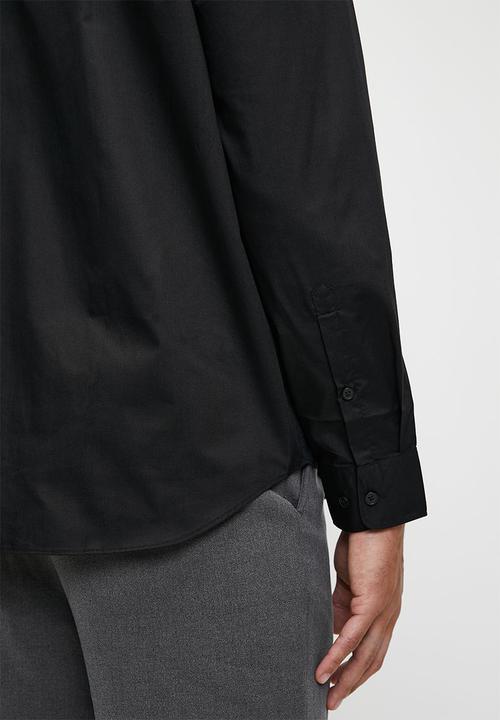 H&M - Regular fit easy-iron shirt - black
