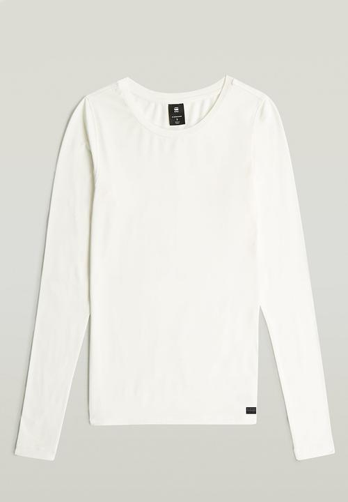 G-STAR - 2nd skin r t long sleeve wmn - Milk