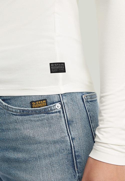 G-STAR - 2nd skin r t long sleeve wmn - Milk
