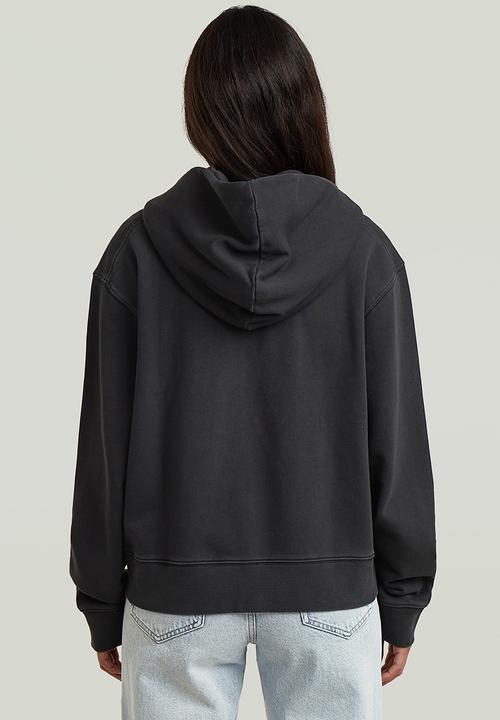 G-STAR - Washed hdd zip relaxed sw wmn - Dk black gd