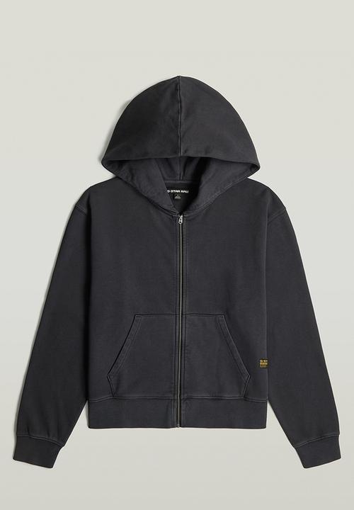 G-STAR - Washed hdd zip relaxed sw wmn - Dk black gd