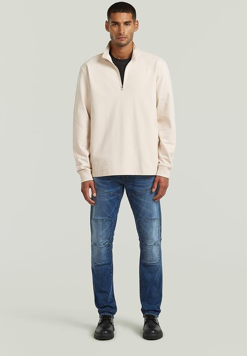 G-STAR - Tweeter Half Zip Long sleeve  - Whitebait