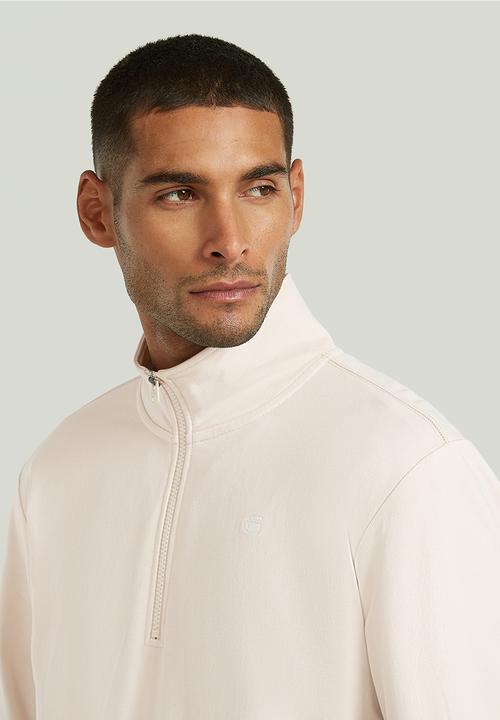 G-STAR - Tweeter Half Zip Long sleeve  - Whitebait