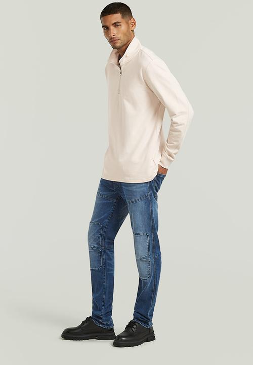 G-STAR - Tweeter Half Zip Long sleeve  - Whitebait