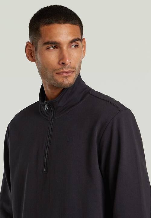 G-STAR - Tweeter Half Zip L\S - Dk Black