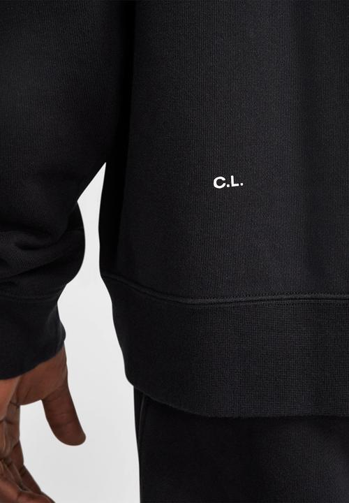 Nike - NOCTA  Fleece CS Crew Sweatshirt- Black/White