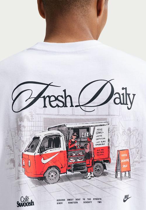 Nike - NSW Cafe Swoosh Van Tee - White