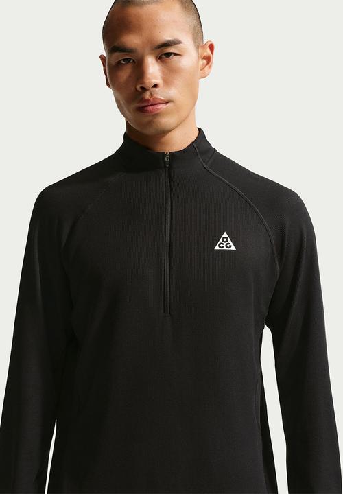 Nike - ACG Dri-FIT Mid-Layer 1/4-Zip Trail Running Top - Black/Smtwht