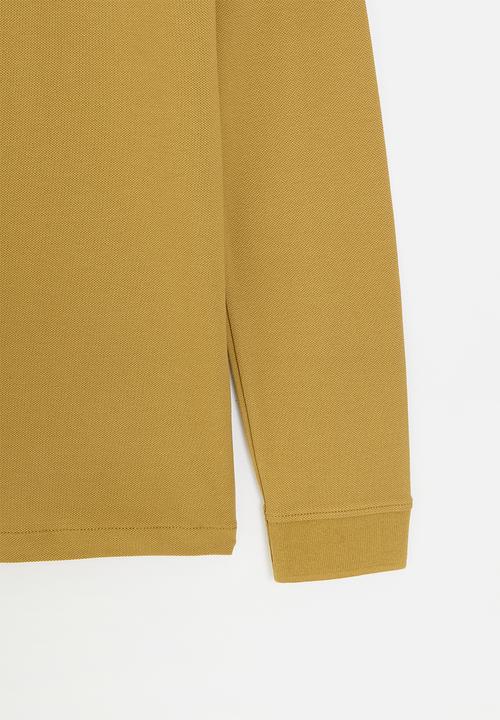 POLO - Boys robert long sleeve golfer - bronze 