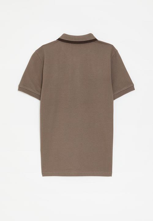 POLO - Boys sbusiso embroidered short sleeve golfer - huckleberry