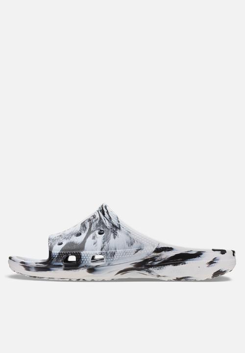 Crocs - Men's Marbled Slide - Black/White