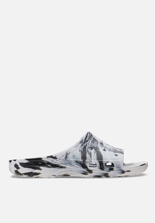 Crocs - Men's Marbled Slide - Black/White