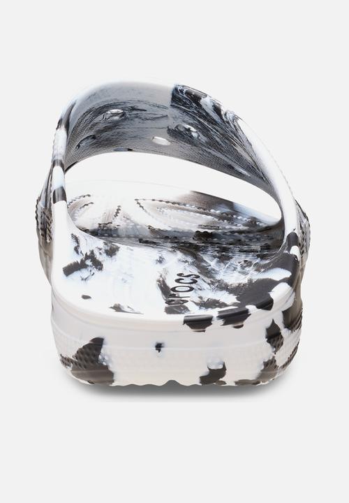Crocs - Men's Marbled Slide - Black/White