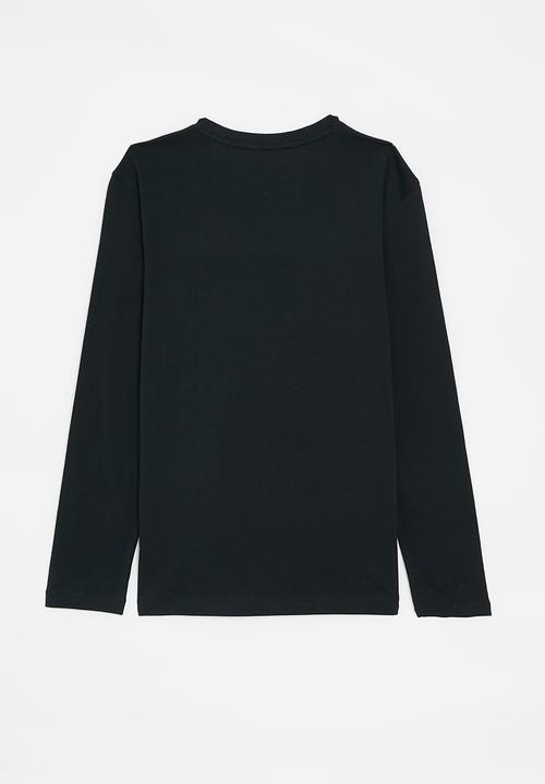 POLO - BOYS ASHTON LS TEE - NAVY