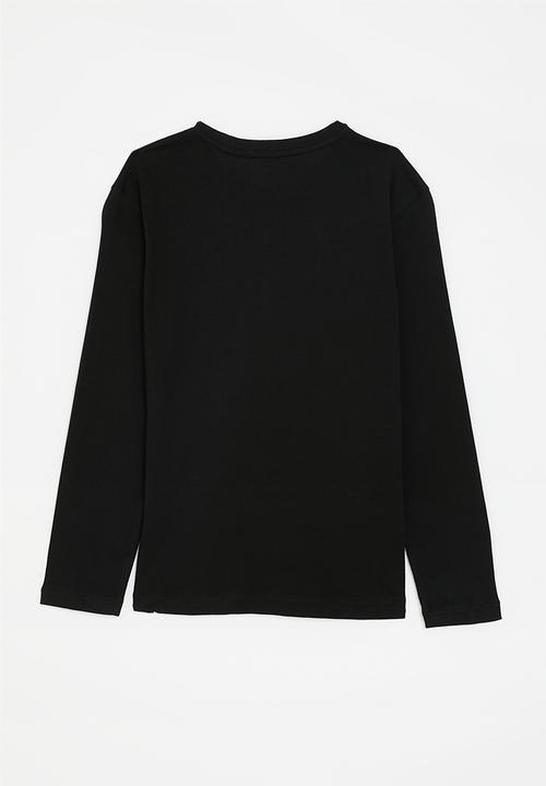 POLO - BOYS ASHTON LS TEE - BLACK