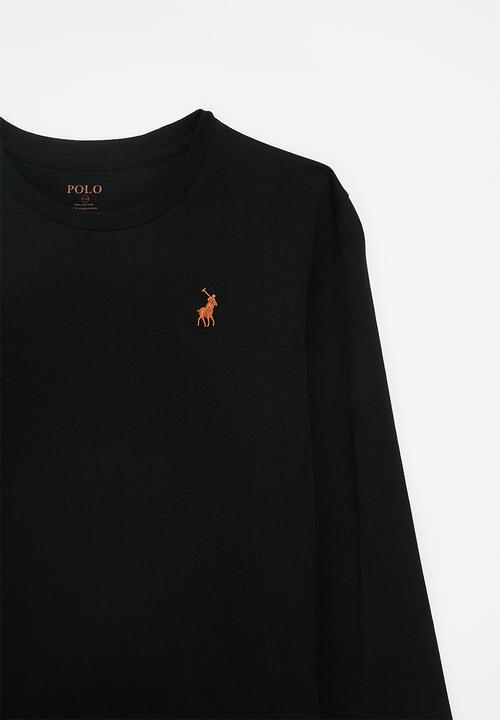 POLO - BOYS ASHTON LS TEE - BLACK