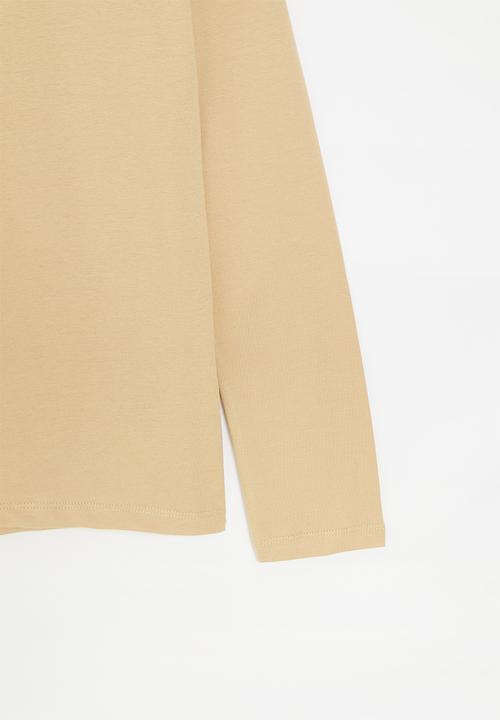 POLO - KEVIN PRINTED LS TEE - CAMEL
